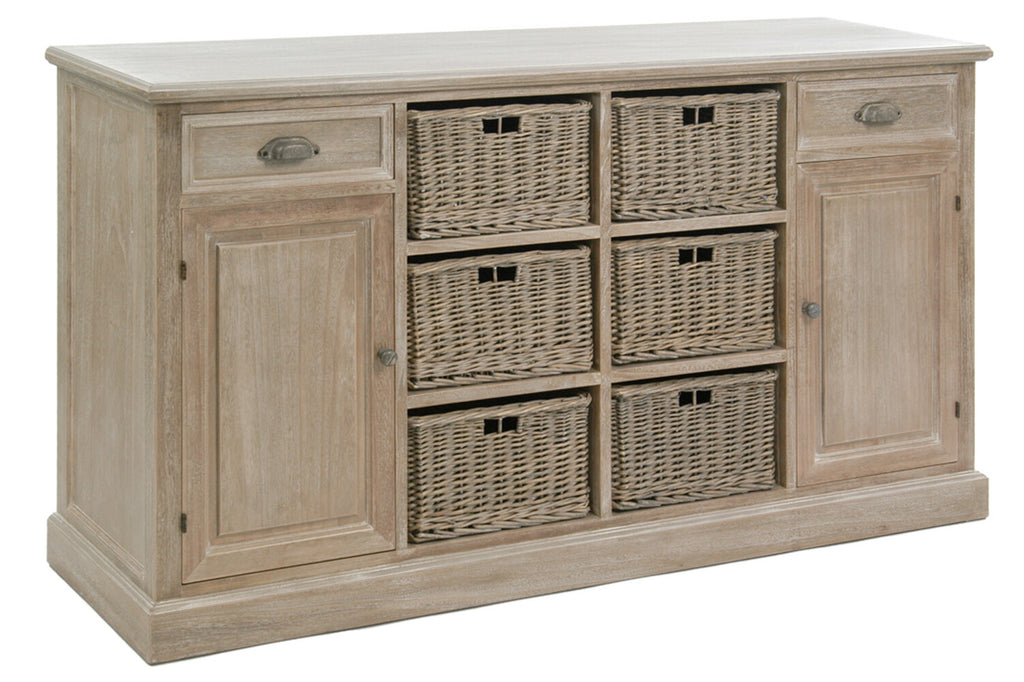 6 Basket & 2 Drawer Sideboard