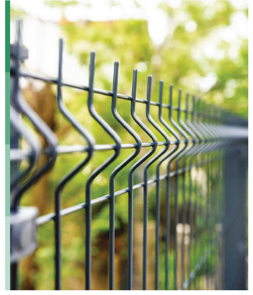 3D Fence Panel Inc Clips (RAL 6005 Green)
