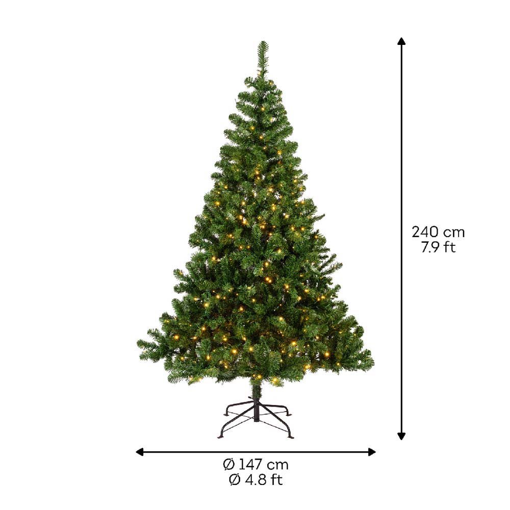 8FT PRE-LIT CLASSIC PINE