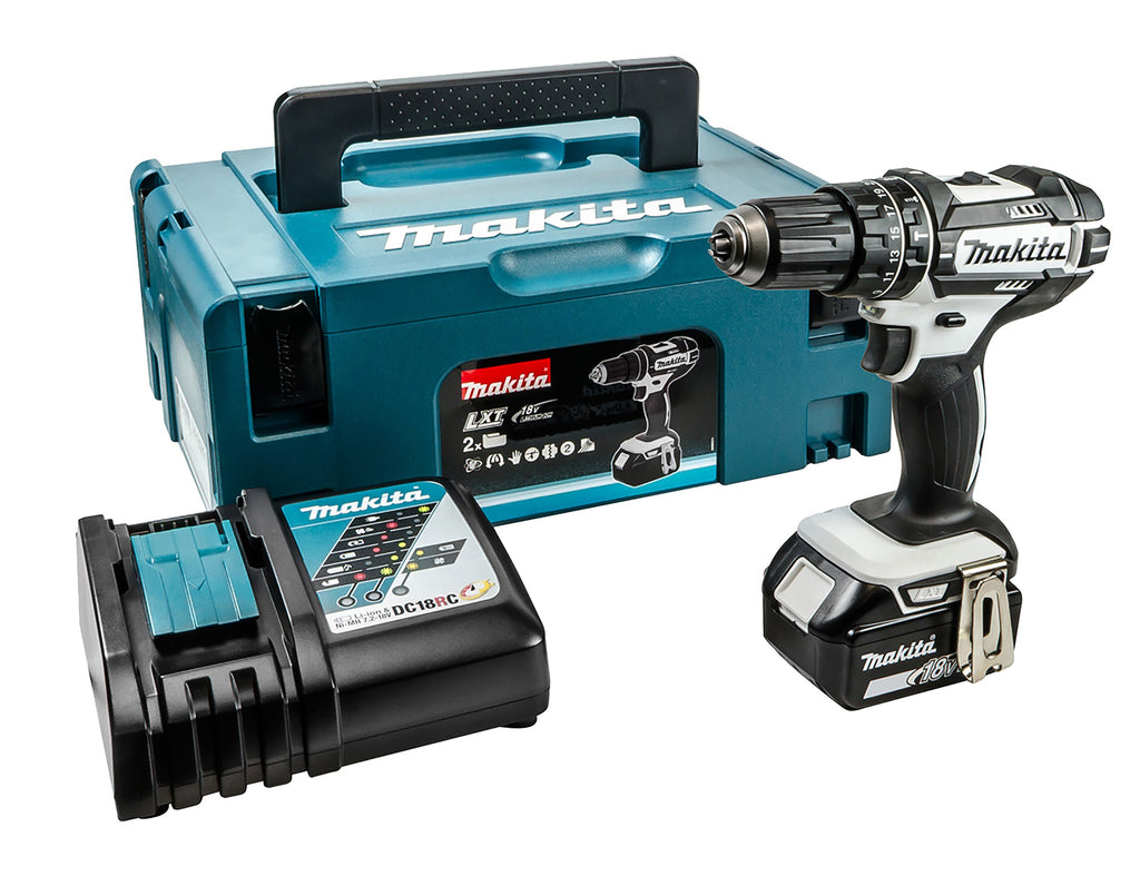 Makita 18V LXT Combi Drill Kit With 1 x 5.0AH Battery