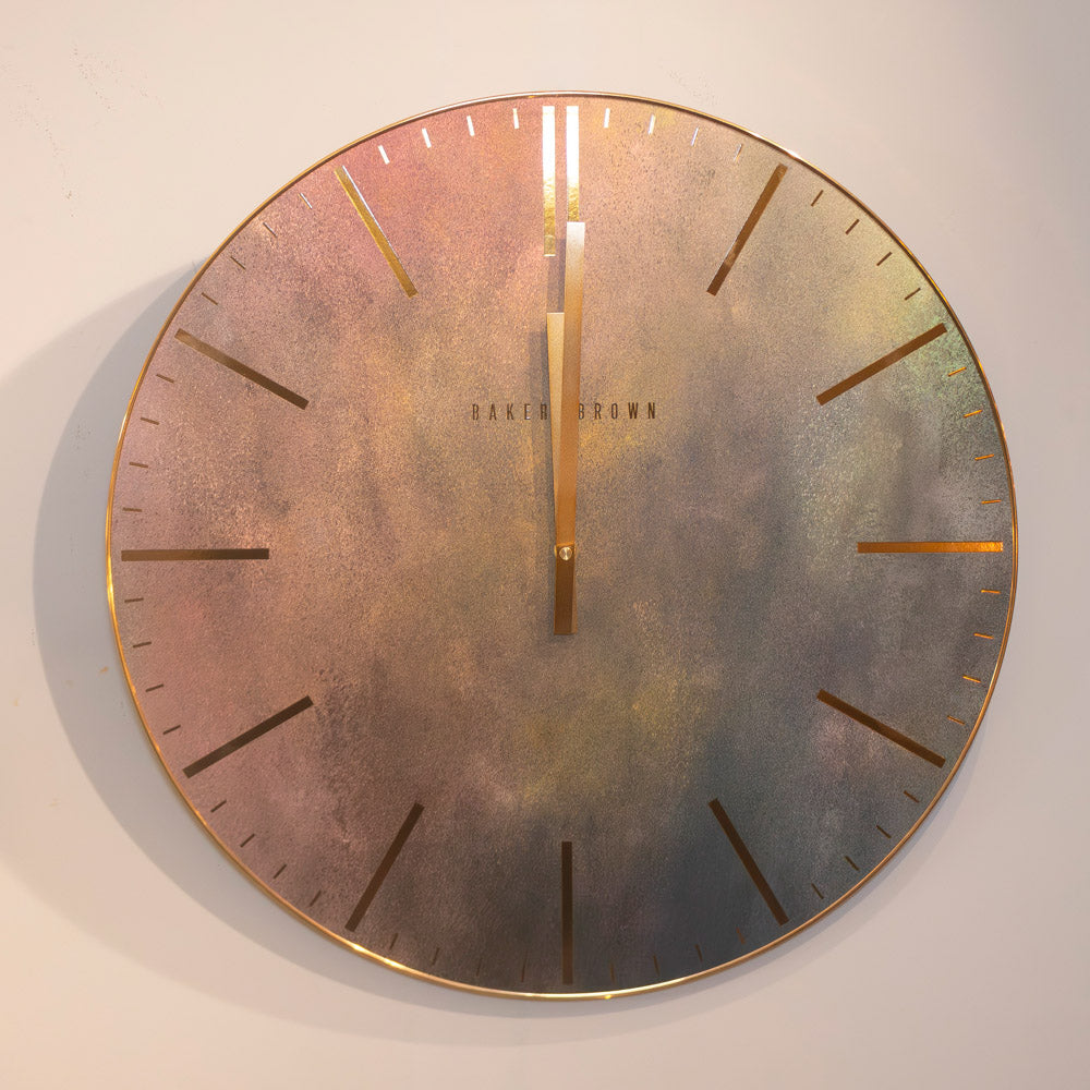 Baker And Brown Metallic Clock Indigo