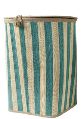 Round Stripe Bamboo Basket