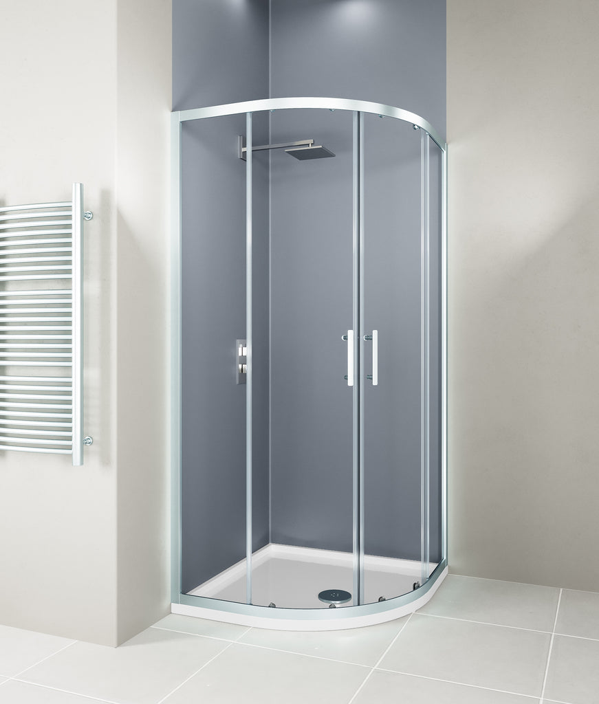 Hydro Quadrant Door 900MM Silver