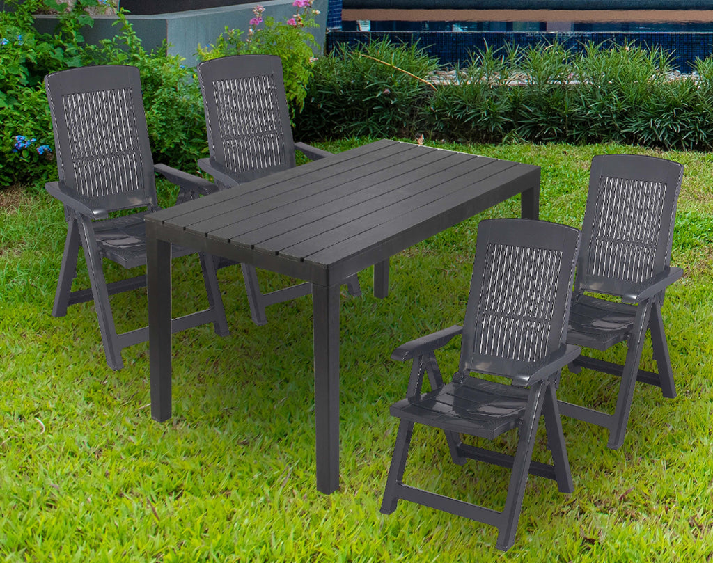 Relaxer 4 Seater Dining Set