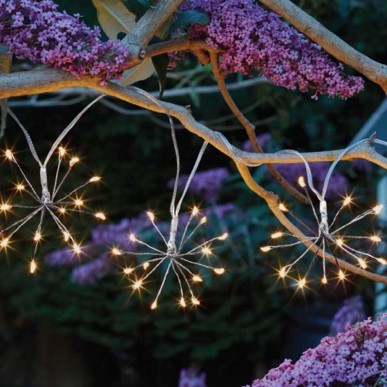 Set of 10 Star Burst Solar String Lights