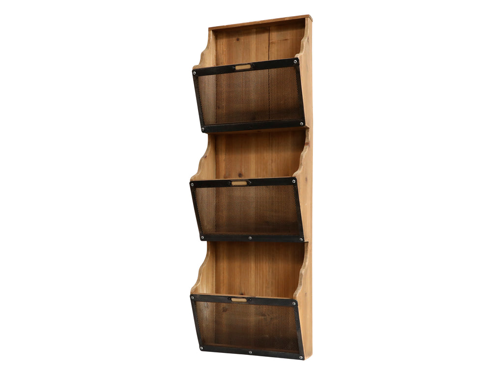 Magazine Rack With 3 Compartments