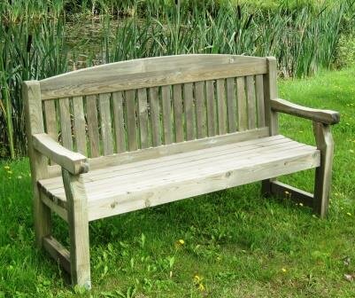 Three Seater Wooden Bench