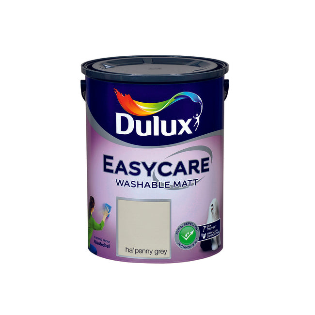 Dulux Easycare Ha&#039;penny Grey 5L