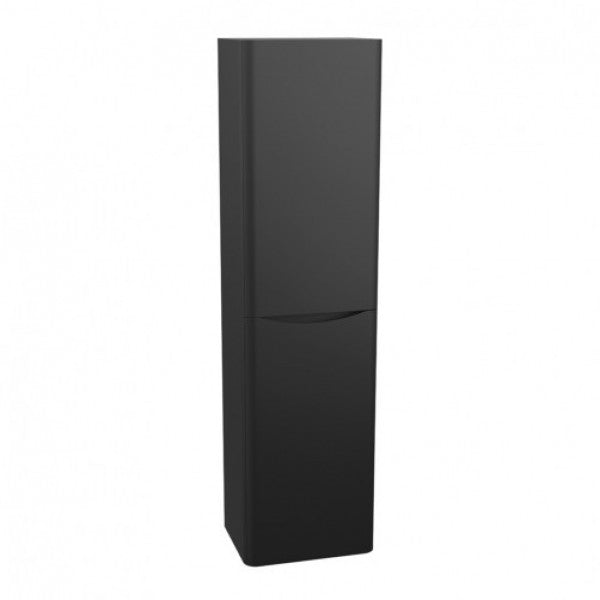 Bali Matt Black  Wall Mounted Storage Unit. (Tall Boy)