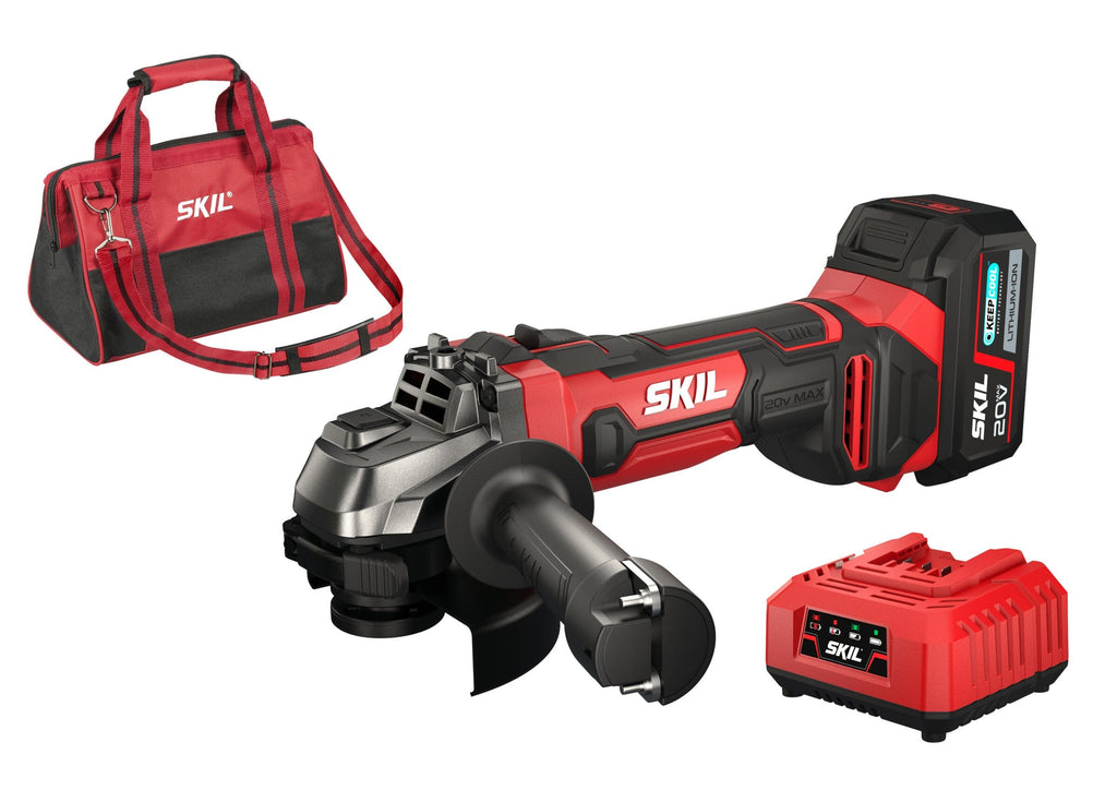 Skil Cordless Angle Grinder Battery and Charger 20V 3920CA
