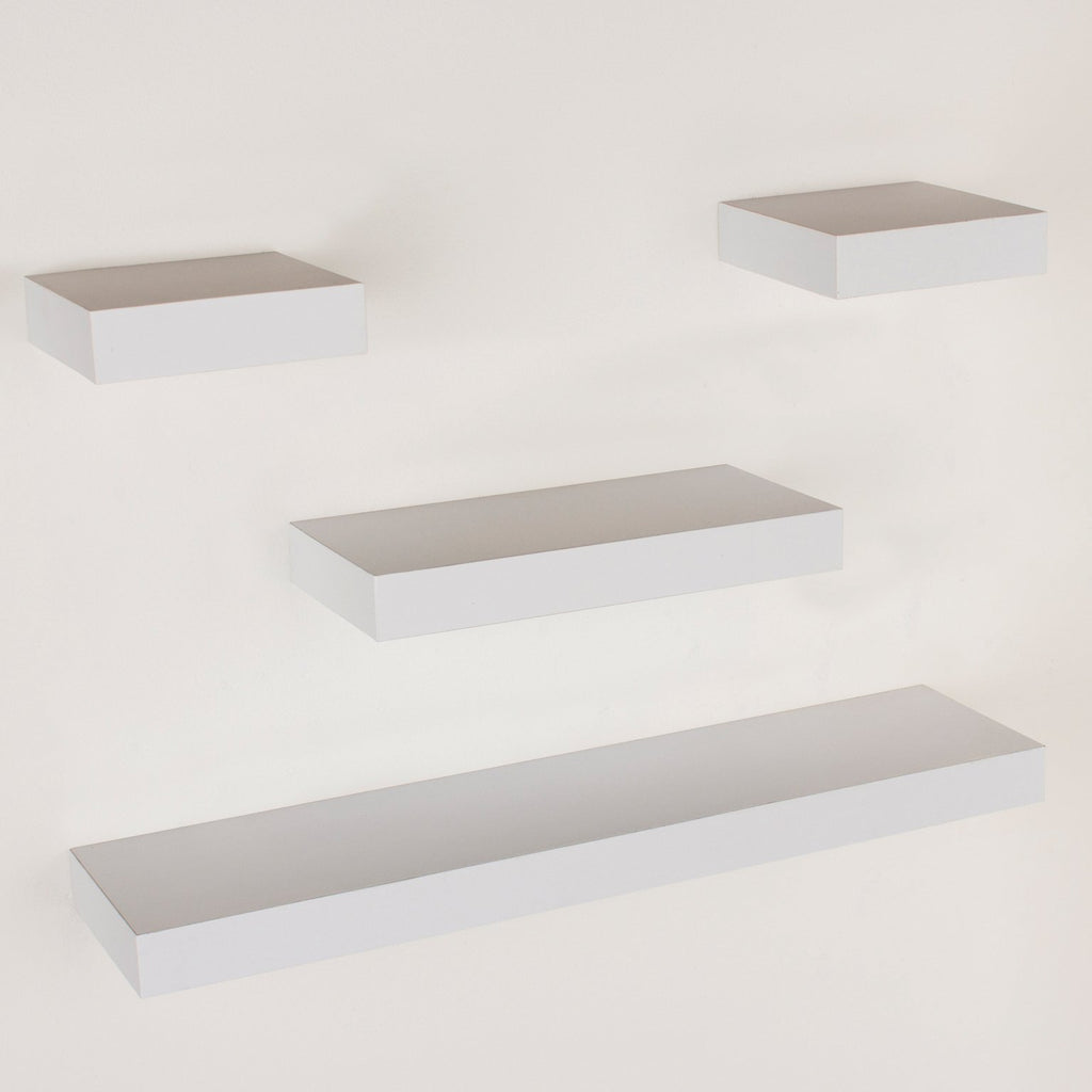 Narrow Hudson Shelf Pack 4pcs – Matt White