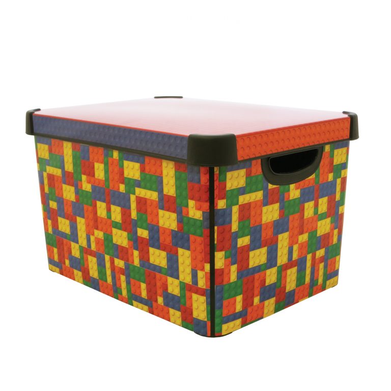 Curver Bright Blocks 22L Deco Storage Box
