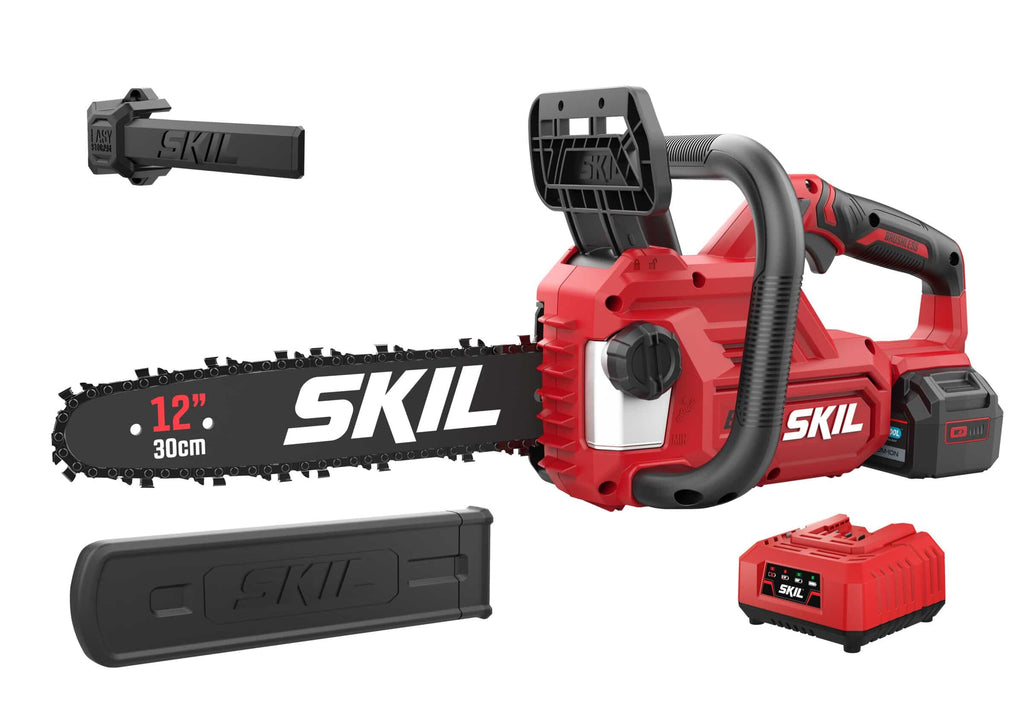 Skil 30CM Cordless Chain Saw Brushless 20V 0534CA, Battery and Charger 4.0AH