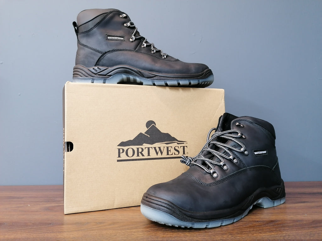 PORTWEST ALL WEATHER SAFETY BOOT BLACK (6 sizes available)