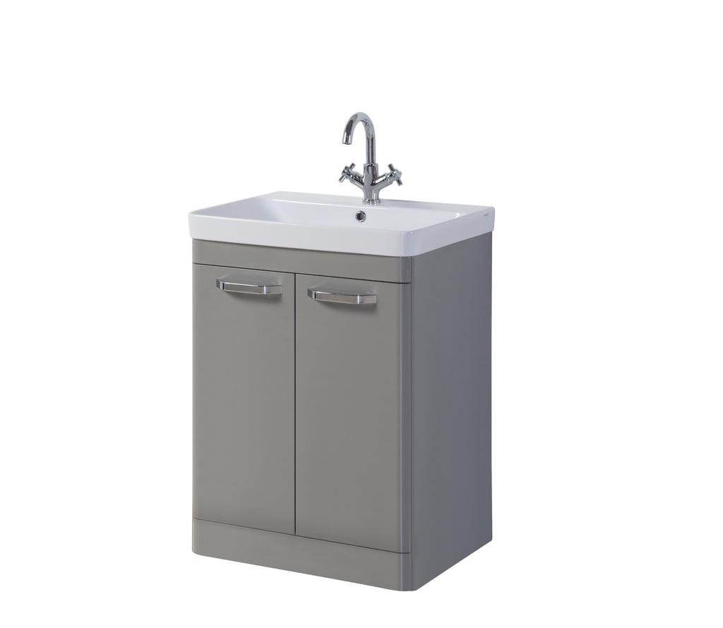 Milan Vanity Unit (Stone/White) 600mm