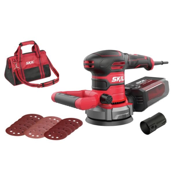 Skil 125MM Random Orbital Sander + 15X Sanding Paper 400W 7480DA