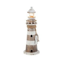 Lighthouse Led Wood White/Natural