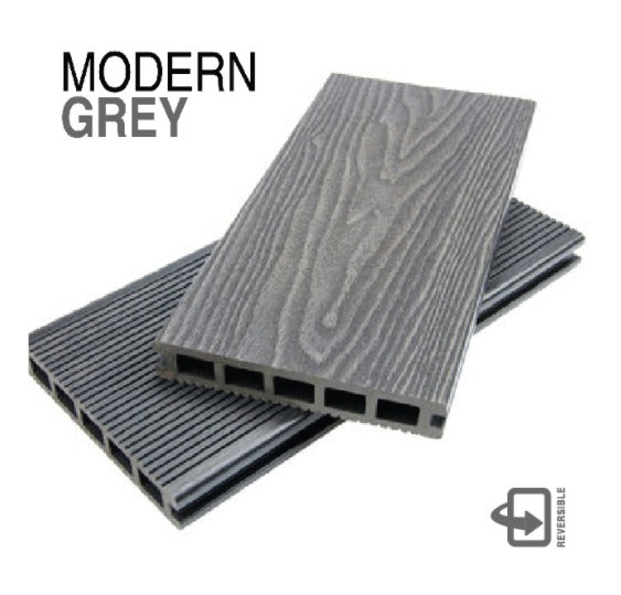 Composite Grey Decking Board 3600X145X25MM