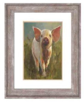 Framed Pig Print